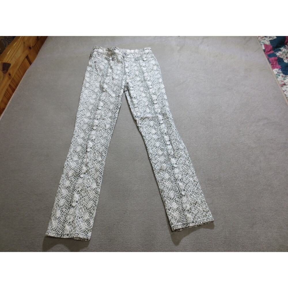 AG Adriano Goldschmied Womens Pants 27R Animal Print Mari High Rise Straight
